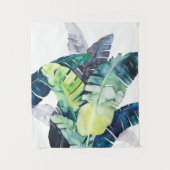 Twilight Palms - Palm Blätter Wandteppich (Vorderseite)