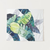 Twilight Palms - Palm Blätter Wandteppich (Vorderseite (Horizontal))