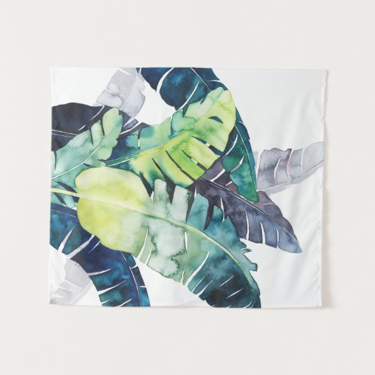 Twilight Palms - Palm Blätter Wandteppich (Vorderseite (Horizontal))