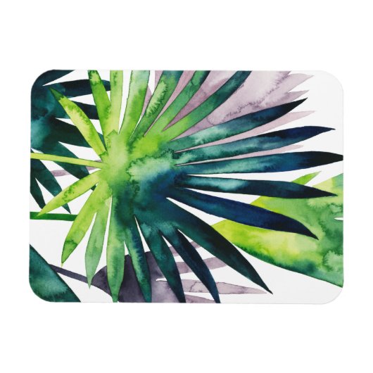 Twilight Palms - Palm Fronds Magnet (Horizontal)