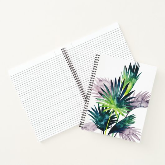 Twilight Palms - Palm Fronds Notizblock (Innenseite)