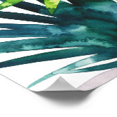 Twilight Palms - Palm Fronds Poster (Ecke)
