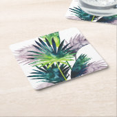 Twilight Palms - Palm Fronds Rechteckiger Pappuntersetzer (angewinkelt)