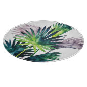 Twilight Palms - Palm Fronds Schneidebrett (Ecke)