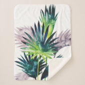 Twilight Palms - Palm Fronds Sherpadecke (Vorderseite)