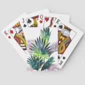 Twilight Palms - Palm Fronds Spielkarten (Rückseite)