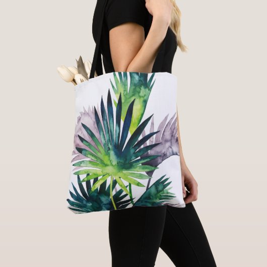Twilight Palms - Palm Fronds Tasche (Von Nahem)