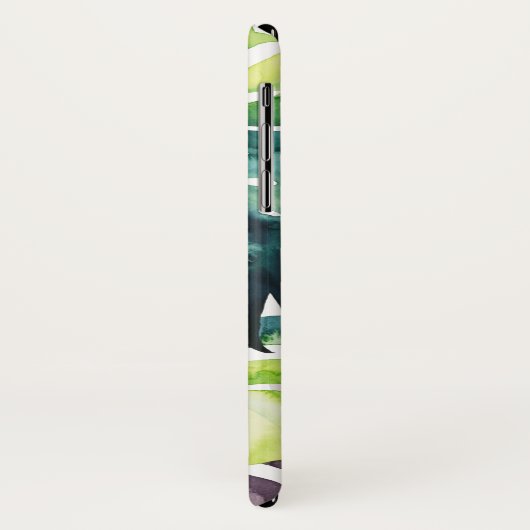 Twilight Palms - Split Leaf Case-Mate iPhone Hülle (Hinten/Links)