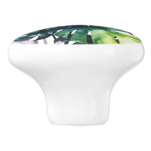 Twilight Palms - Split Leaf Keramikknauf (Seitenansicht)