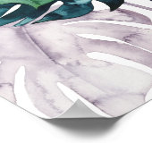 Twilight Palms - Split Leaf Poster (Ecke)