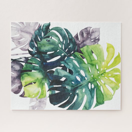 Twilight Palms - Split Leaf Puzzle (Horizontal)