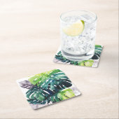 Twilight Palms - Split Leaf Rechteckiger Pappuntersetzer (Vor Ort)