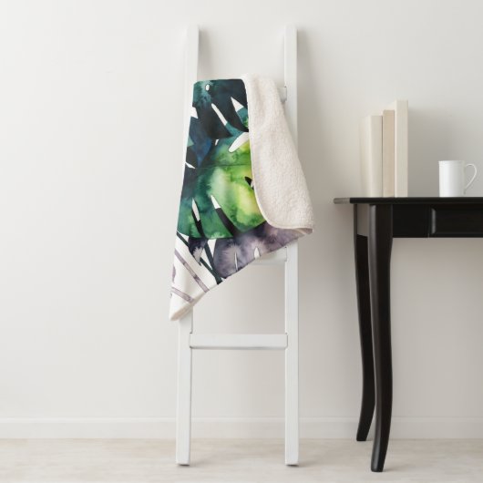 Twilight Palms - Split Leaf Sherpadecke (Beispiel)