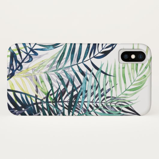 Twilight Palms - Tropische Blätter Case-Mate iPhone Hülle (Rückseite (Horizontal))