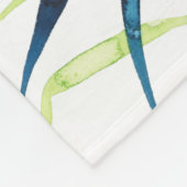 Twilight Palms - Tropische Blätter Fleecedecke (Ecke)