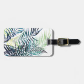 Twilight Palms - Tropische Blätter Gepäckanhänger (Vorderseite horizontal)