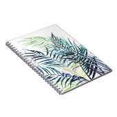 Twilight Palms - Tropische Blätter Notizblock (Rechte Seite)