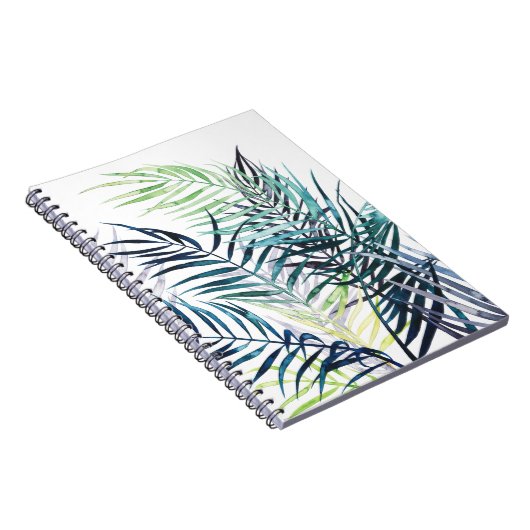 Twilight Palms - Tropische Blätter Notizblock (Rechte Seite)