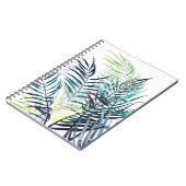 Twilight Palms - Tropische Blätter Notizblock (Linke Seite)