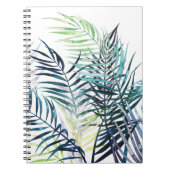 Twilight Palms - Tropische Blätter Notizblock (Vorderseite)
