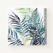 Twilight Palms - Tropische Blätter Notizblock (Rückseite)