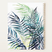 Twilight Palms - Tropische Blätter Planer (Rückseite)