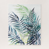 Twilight Palms - Tropische Blätter Puzzle (Vertikal)