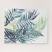 Twilight Palms - Tropische Blätter Puzzle (Horizontal)