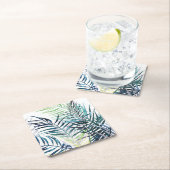 Twilight Palms - Tropische Blätter Rechteckiger Pappuntersetzer (Vor Ort)