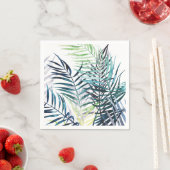 Twilight Palms - Tropische Blätter Serviette (Beispiel)