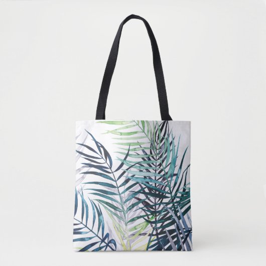 Twilight Palms - Tropische Blätter Tasche (Vorderseite)