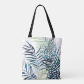 Twilight Palms - Tropische Blätter Tasche (Rückseite)