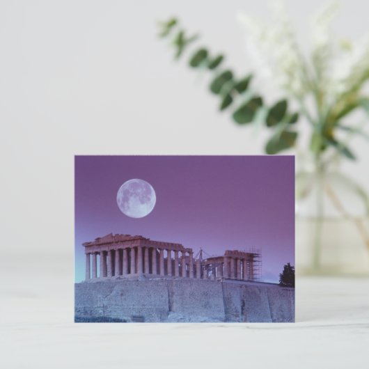 Twilight Parthenon Postkarte (Stehend Vorderseite)