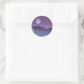 Twilight Parthenon Runder Aufkleber (Tasche)