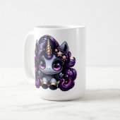Twilight Pony Black Unicoron Glitzer Kaffeetasse (Vorderseite Links)
