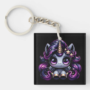 Twilight Pony Black Unicoron Glitzer Schlüsselanhänger