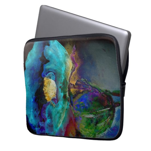 Twilight Poppy Laptopschutzhülle (Vorderseite Links)