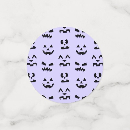 Twilight Pumpkin Faces Konfetti (Klein Vorderseite)