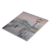 Twilight Rain auf dem Weg nach Shinobazu in Japan Fliese (Seite)