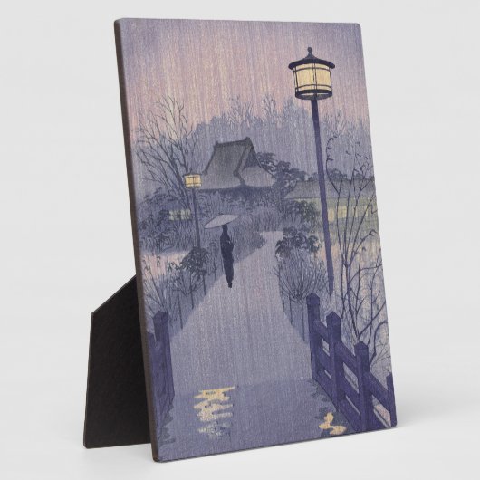 Twilight Rain auf dem Weg nach Shinobazu in Japan Fotoplatte (Seite)