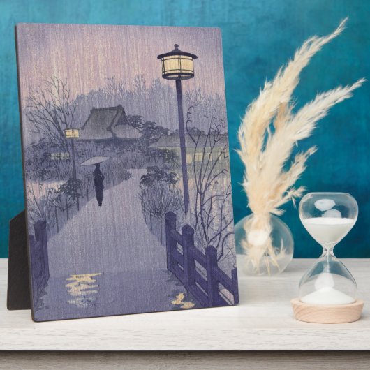 Twilight Rain auf dem Weg nach Shinobazu in Japan Fotoplatte (Seite)