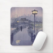 Twilight Rain auf dem Weg nach Shinobazu in Japan Mousepad (Mit Mouse)