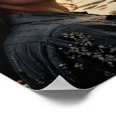 Twilight Reflections - Die Frau am romantischen Se Poster (Ecke)