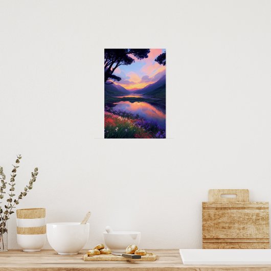 Twilight-Reflektion Poster (Küche)