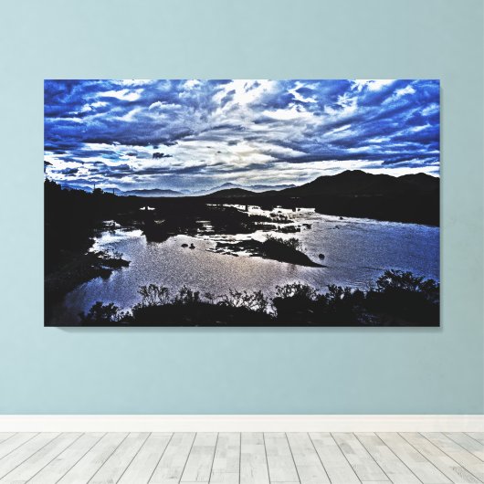 Twilight River Leinwanddruck (Insitu (Holzboden))