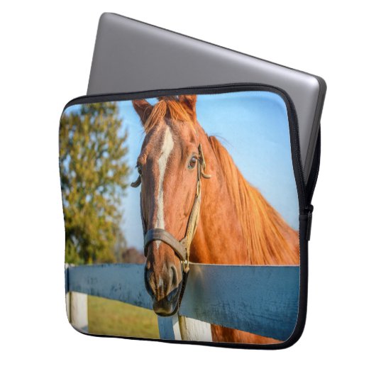 Twilight-Rose | Reitpferd Laptopschutzhülle (Vorderseite Links)