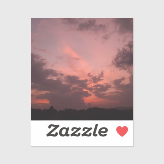 Twilight Rose Skies Aufkleber (Blatt)