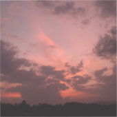 Twilight Rose Skies Aufkleber (Vorderseite)