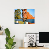 Twilight Rose | Vollblut-Rennpferd Poster (Heimbüro)