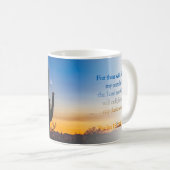 Twilight Saguaro Psalm 18:28 KJV Kaffeetasse (VorderseiteRechts)